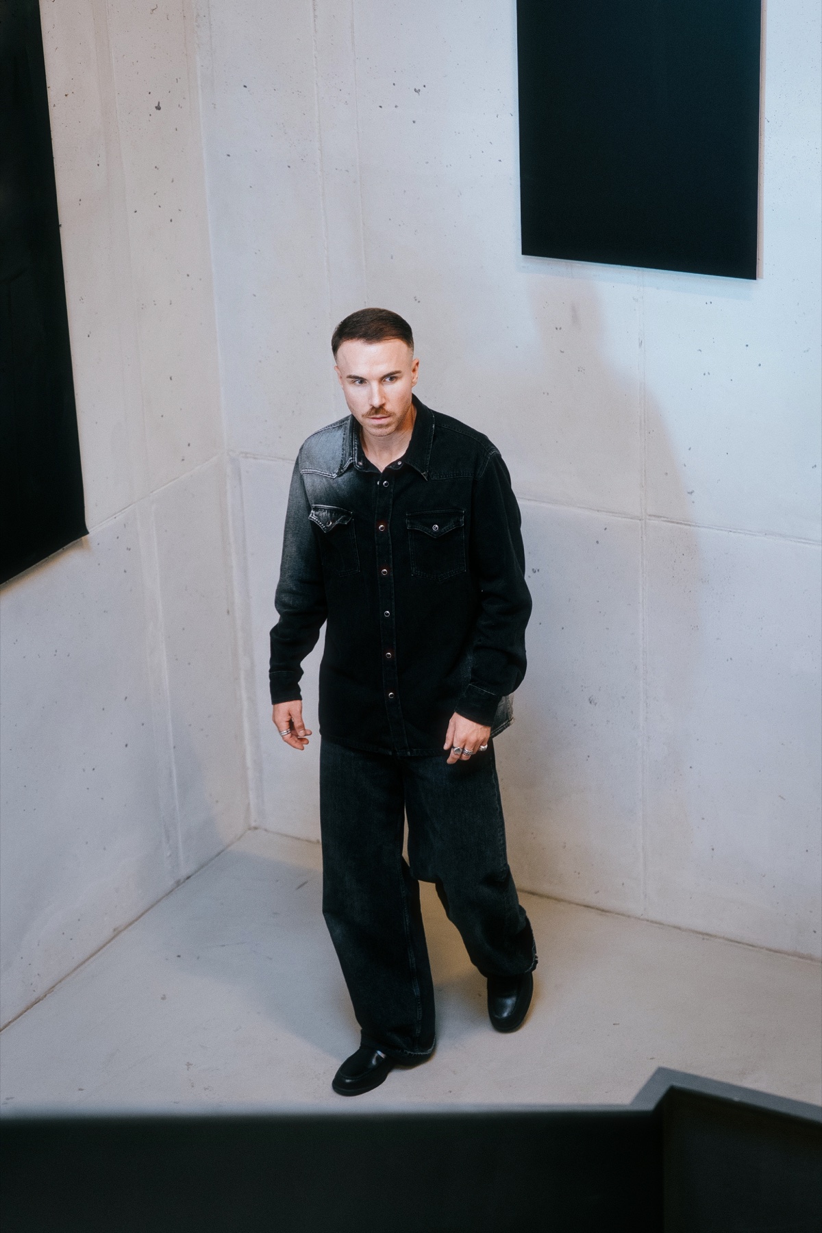 Nik Andersson full-length editorial portrait
