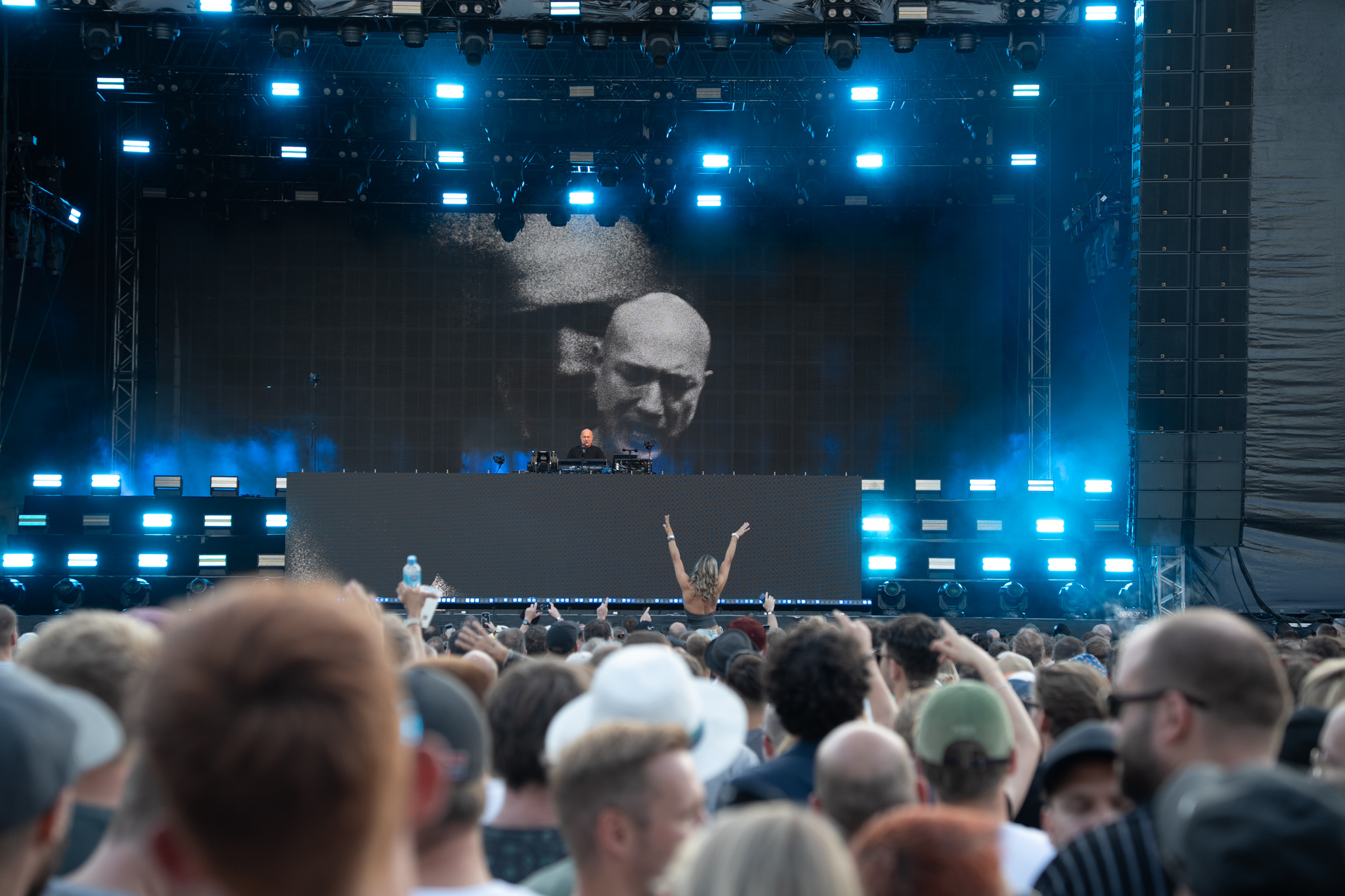 Paul Kalkbrenner performing on the festival stage